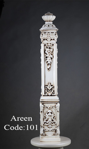 استارت شروع نرده چوبی راه پله رنگ شده کد 101