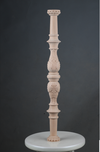 پایه نرده چوبی راه پله منبت خام سوراخدار (میلترانسخور ) سفارشی