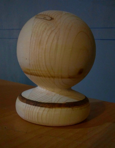 گوی استارت نرده چوبی راه پله خراطی خام